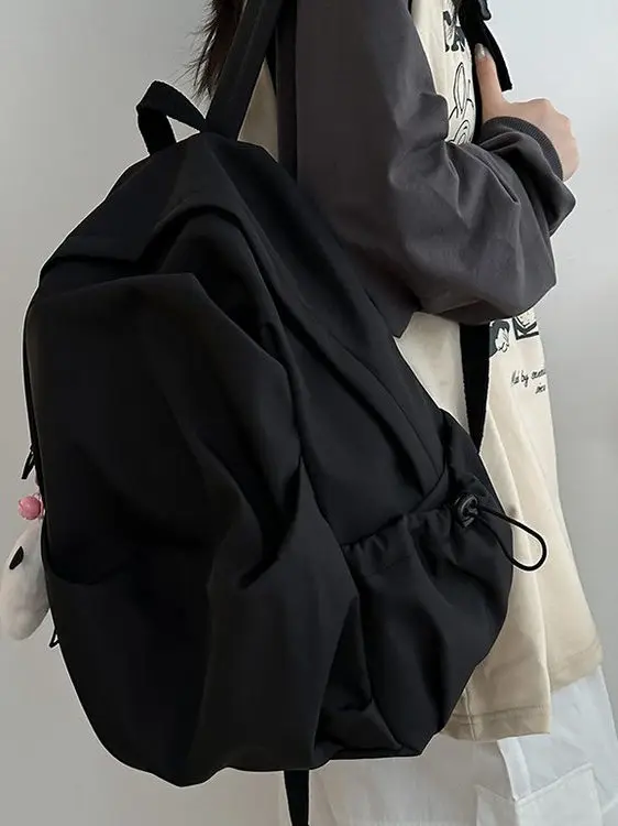 New 2025 Lightweight Fashionable  Color Backpack Large Capacity High School Junior High Male Female Students Double Shou...