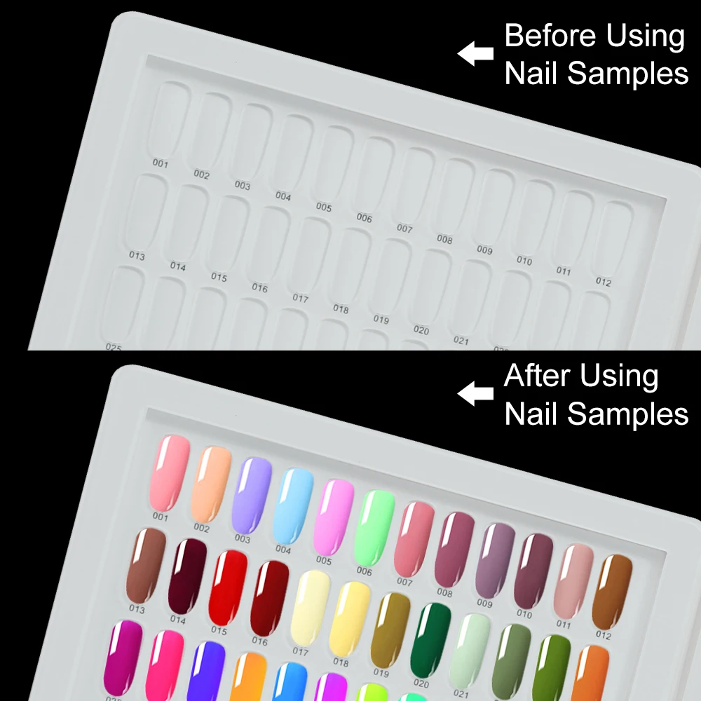 Nieuwe 216 Acryl Nagel Kleur Display Boek Nagellak Kleuren Grafiek Met 240 Tips Gel Polish Card Board Organizer Nail Salon Tools