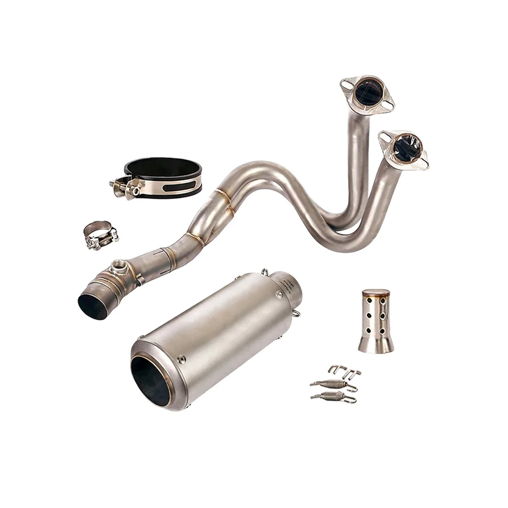 Für Kawasaki Ninja 650 Z650 2012-2022 Z650RS Auspuffblenden Vorderrohr Komplettes Auspuffsystem Auspuffrohre Auspuffanlagen – Detail 4