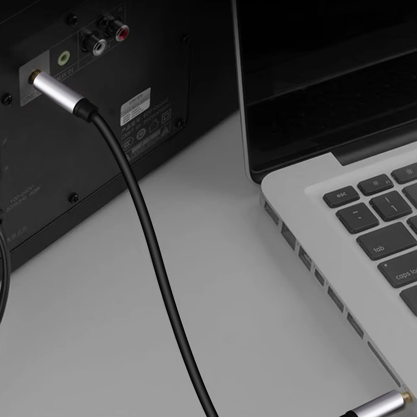 

2pcs 3.5Mm Audio Cables Stereo Headphone Extension Cables Durable Oxygen Free Copper Wide Compatibility For Car Tablets