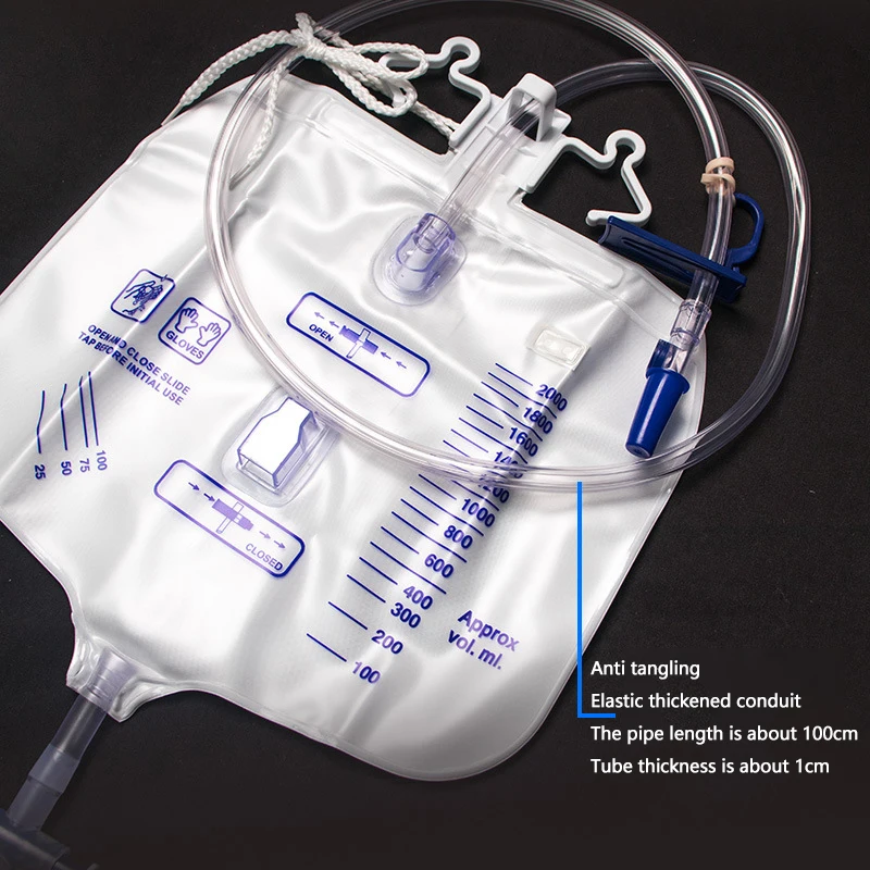 1Pcs Disposable In Vitro Drainage Bag Female Male Elderly Urinary Bag Medical PVC Pee Collector Use With Multiple Catheter