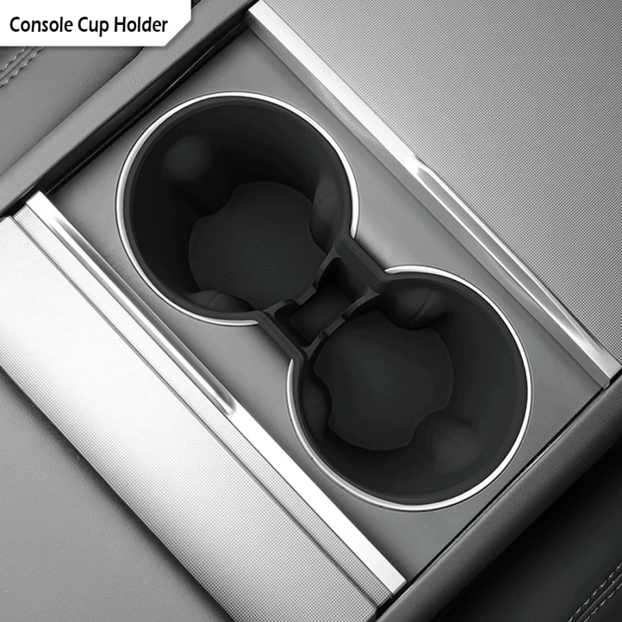 Für Tesla Model Y 2025 2026 Mittelkonsolen-Organizer-Box Model 3 Highland 24-26 Armlehnenbox Versteckter Stauraum Getränkehalter – Detail 6