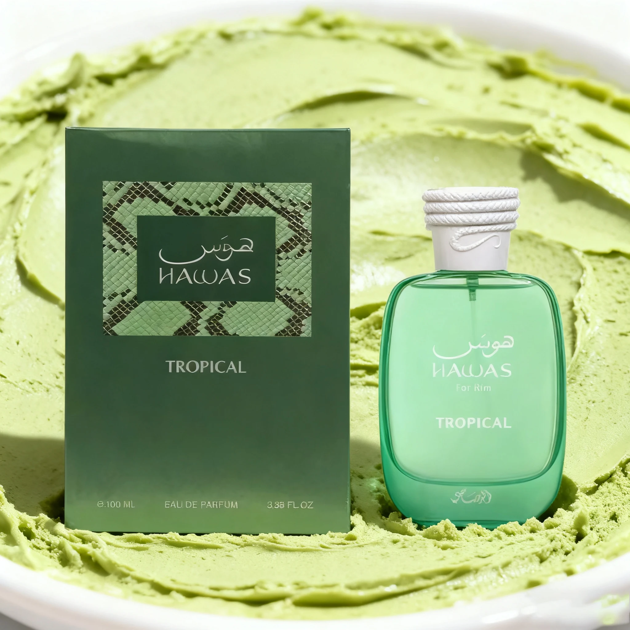 رذاذ عطر استوائي للرجال من RASASI Hawas Green 3.4 أونصة، عطر يدوم طويلاً، مناسب لهدايا العطلات #2