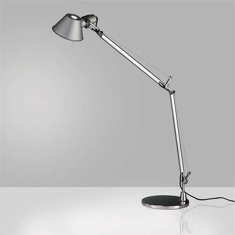 Imagem -05 - Personalidade Nórdica Criativa Folding Table Lamp Trabalho de Escritório Bedside Desk Reading Telescopic Rocker Arm Long Arm Table Light