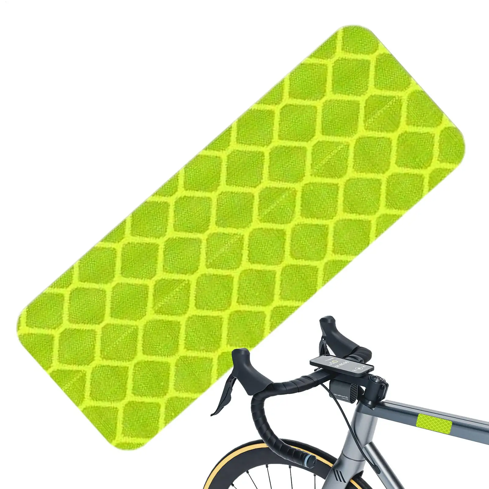 Reflective Stickers For Bike Safety Waterproof Scratch Decals Reflective Vehicle Adhesive Stickers For Trailer Truck Automotive