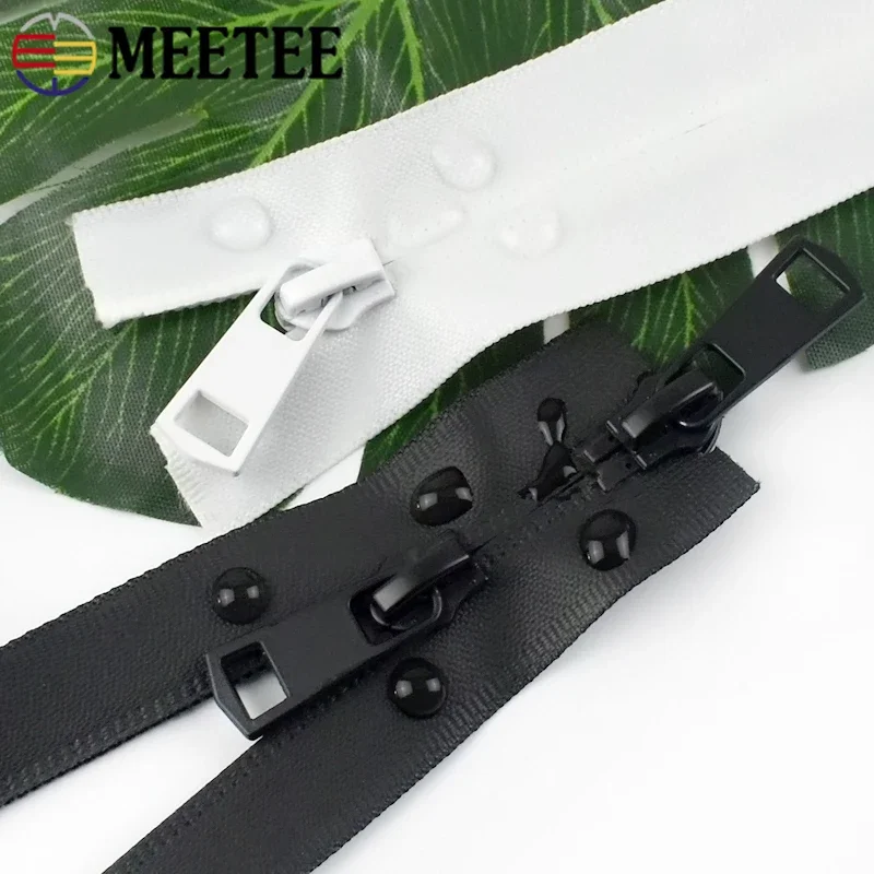 1/2 Stück 5 #   Nylon Wasserdichter Reißverschluss Doppelschieber Offene Reißverschlüsse Outdoor Tasche Jacke Unsichtbarer Reißverschluss DIY Nähzubehör