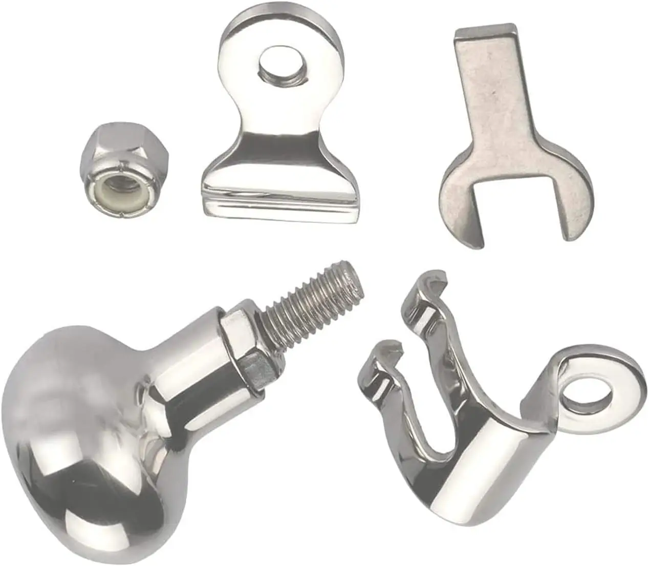 Stainless Steel Boat Steering Wheel Knob Marine Sport Maneuvering Konb Steering Spinner Knob Wheel Suicide Knob Swivel