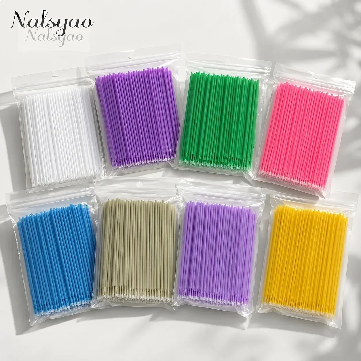 500/1000PCS Lash Extensions Accessories Eyelash Brushes Cotton Swab Microbrush Removing Cleaning Micro Individual Eyelashes