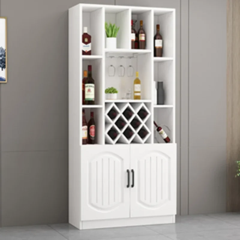 Liquor Kitchen Wine Cabinets Luxury Corner Simplicity Modern Wine Cabinets Display Wall Estante Vinos European Furniture QF50JG