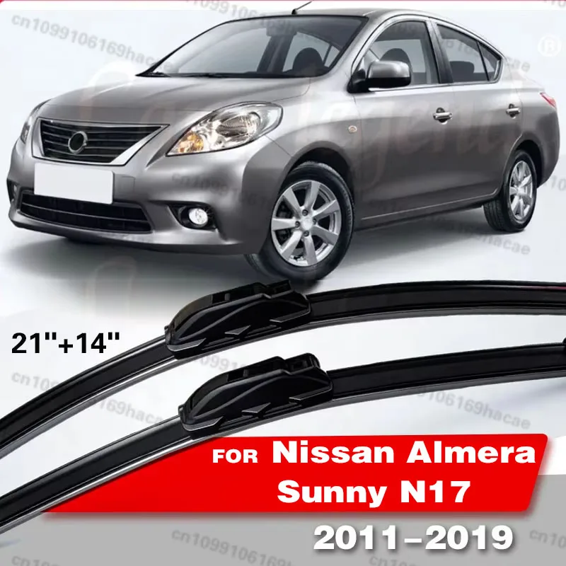 

Car Wiper Blade For Nissan Almera Sunny N17 Accessories Latio 2011~2019 Windshield Front Window Wiper Wiperblade Car Accessories