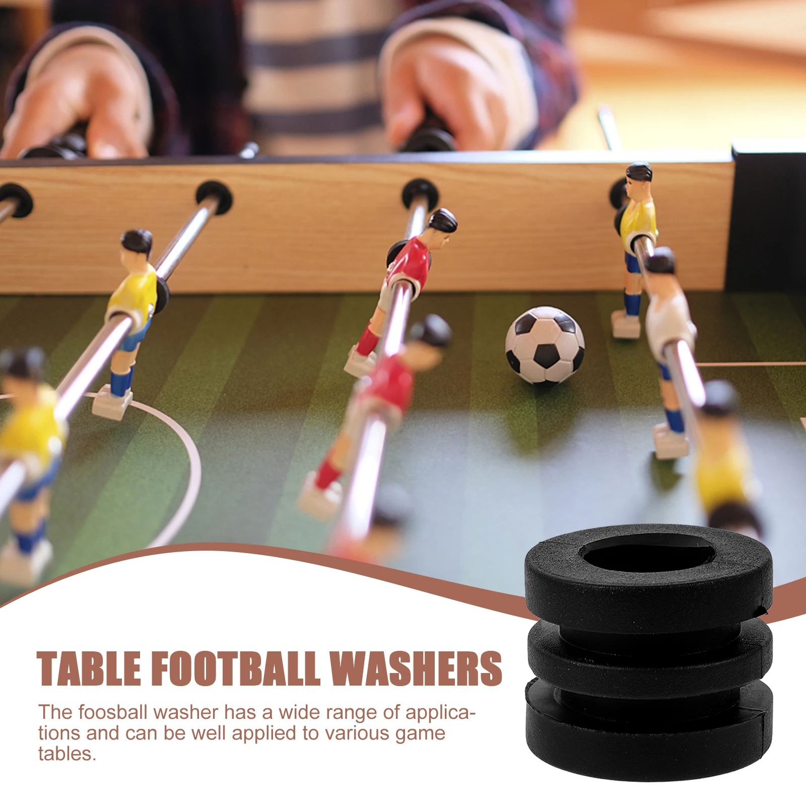 

16pcs Foosball Table Accessories Football Washer Replacement Gasket Pad Parts Universal Small Washer for Table Football Game