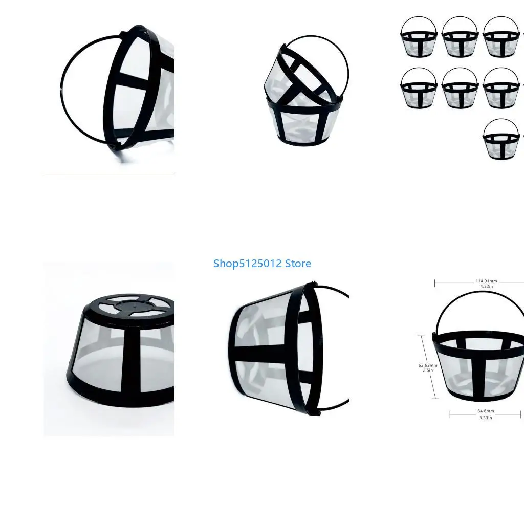 G8TC Sustainable Replacement Coffee Filter Coffee Maker Strainer Basket Practical Coffee Brewing Supplies for Daily Use