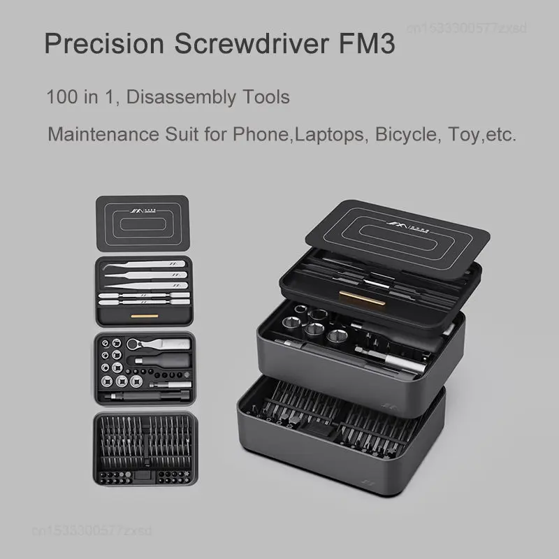 Xiaomi JIMI FM2 FM3 Professional Screwdriver Box Household Ratcheting Repair Tool Set Precision Magnetic Screwdriver Bits Set