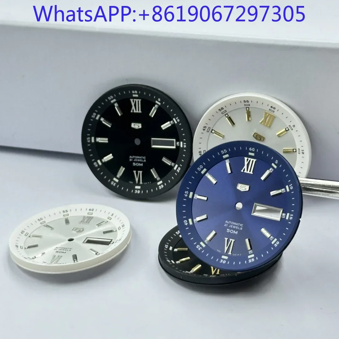 2025 خمر العربية الرومانية مقياس مزدوج أسود أمة الله ساعة الطلب مناسبة لحركة NH35/36 Nh35 استبدال أجزاء وزارة الدفاع