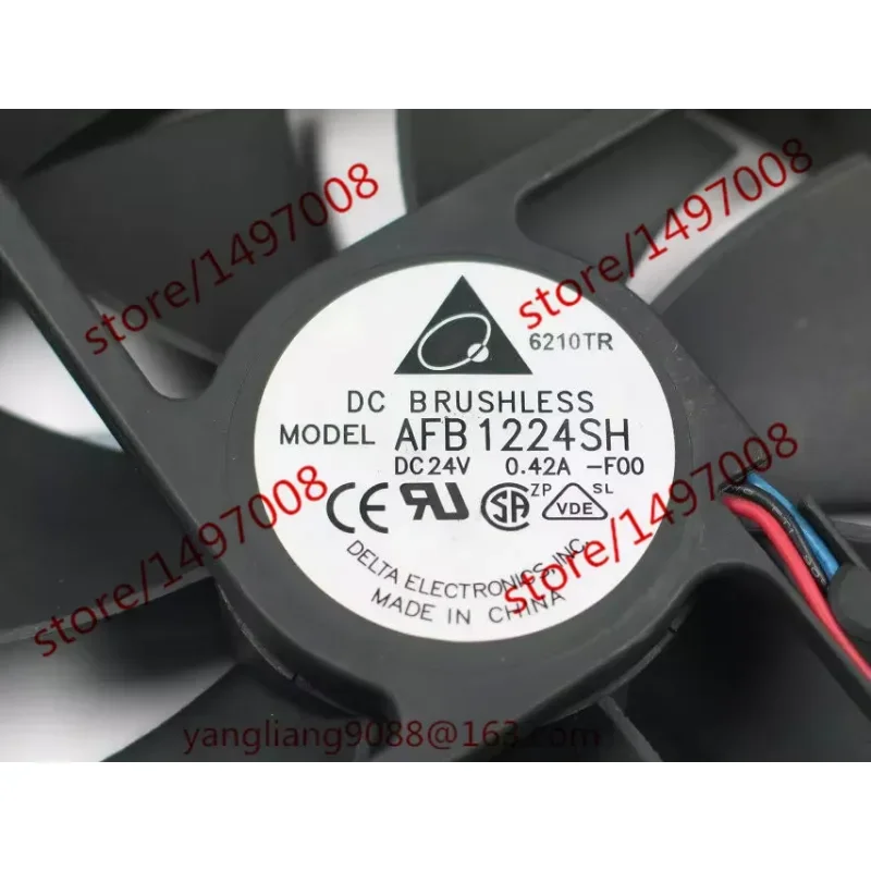 Delta Electronics AFB1224SH F00 DC 24V 0.42A 120x120x25mm Server Cooling Fan