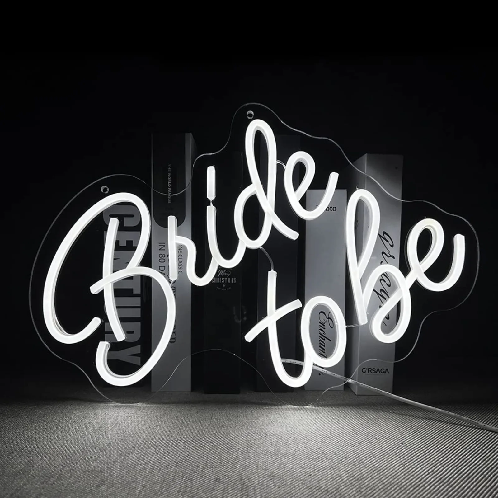 White Letters Light Sign  Reusable Neon Wall Decor Engagement Gifts Bachelorette Party Supplies Bridal Shower Decoration