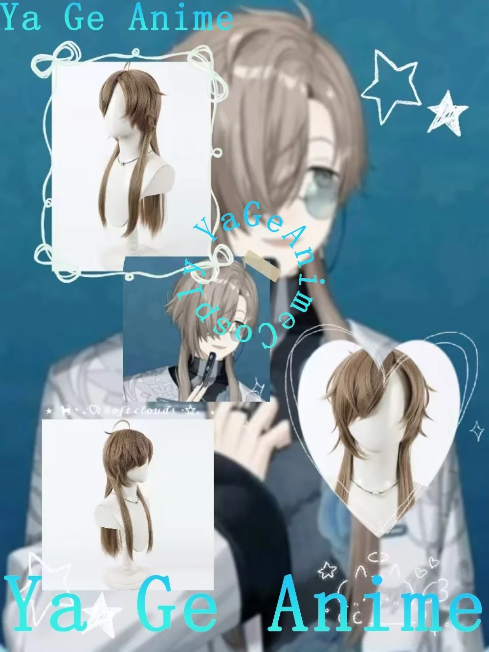 

Новый парик для косплея Kanae: длинный, с имитацией кожи головы, для виртуальных идолов и прямых трансляций