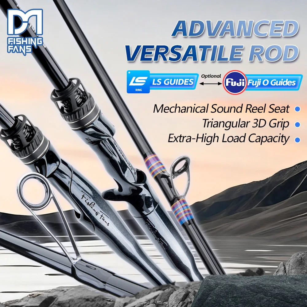 

Удочка FISHINGFANS ORCA с конической рукояткой, кольцами FUJI O/LS, катушкодержателем с шумовкой, мощность L/M/M, 1.98м, 2.13м, 2.43м, для ловли морского окуня и форели