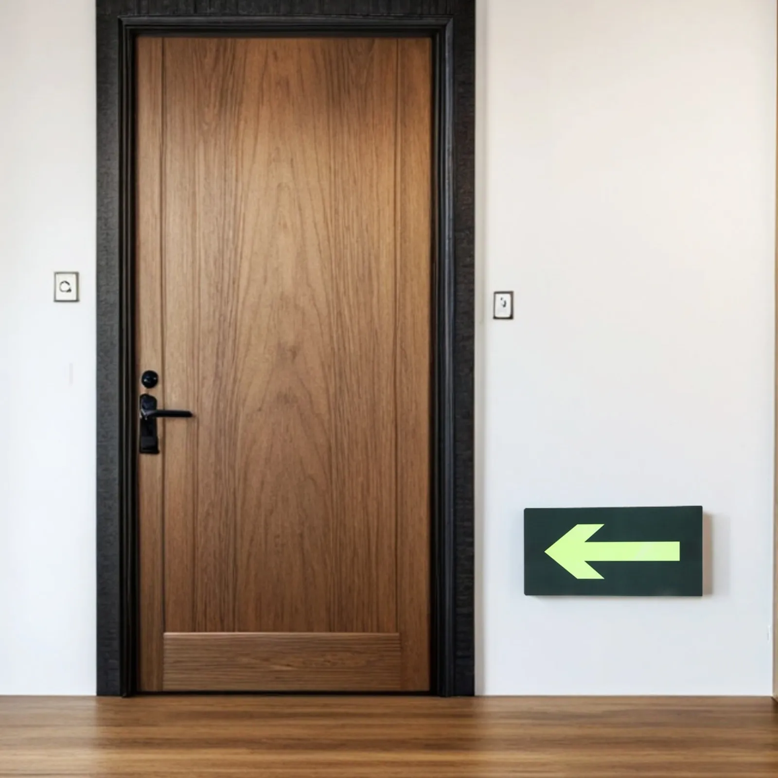 

8Pcs Glow in The Dark Waterproof Self Adhesive Arrow Stickers Fire Evacuation Emergency Exit Safety Signs for Supermarkets