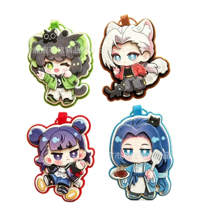 Anime Non-woven Pendant with High Appearance Q-version Character Keychain Fan Collection Gift Accessories