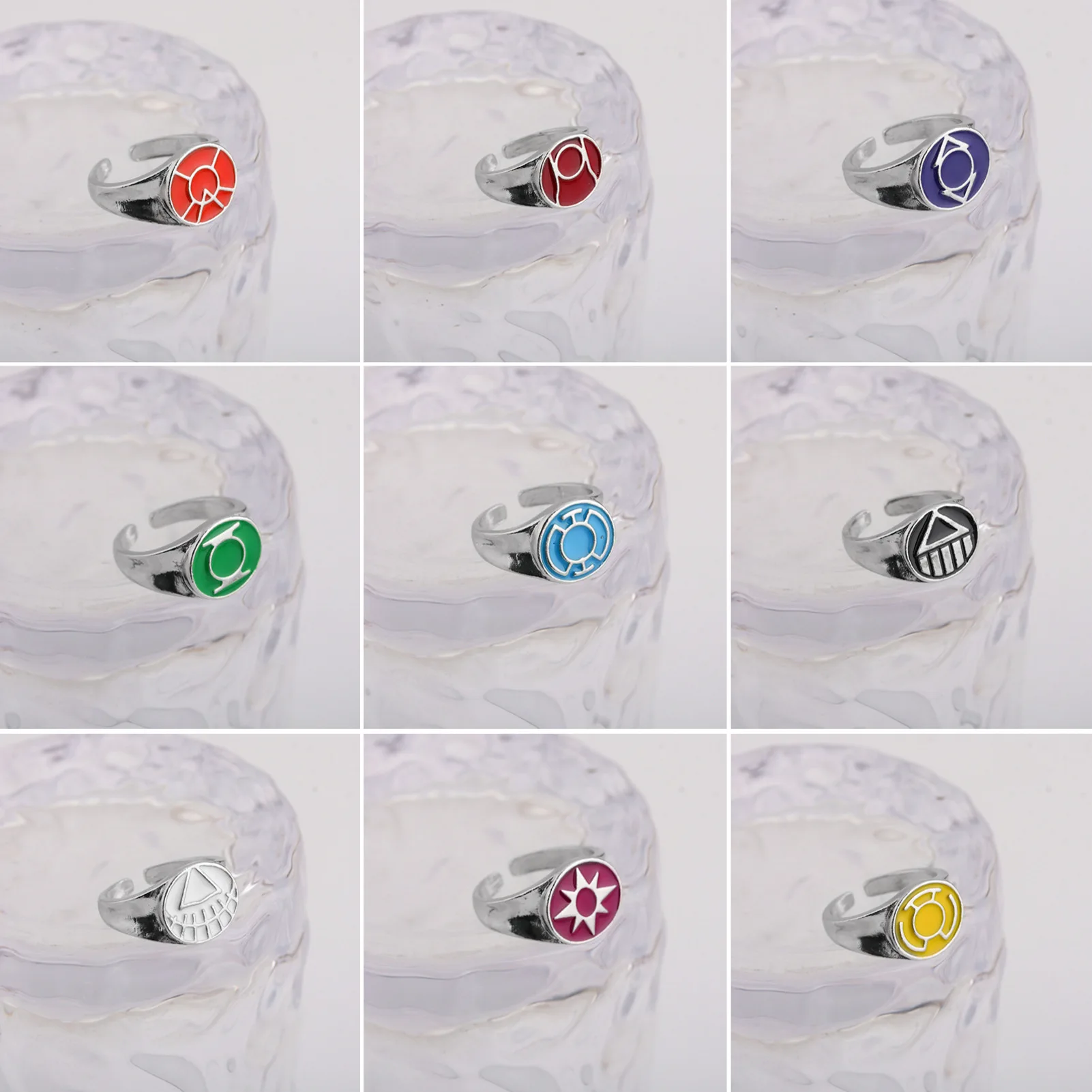 2026 Neuer Green Lantern Corps Ring Anime Peripherie John Stewart Ring Verstellbarer Offener Ring Cosplay Requisiten Ring Spielzeugsammlung Geschenk – Detail 16