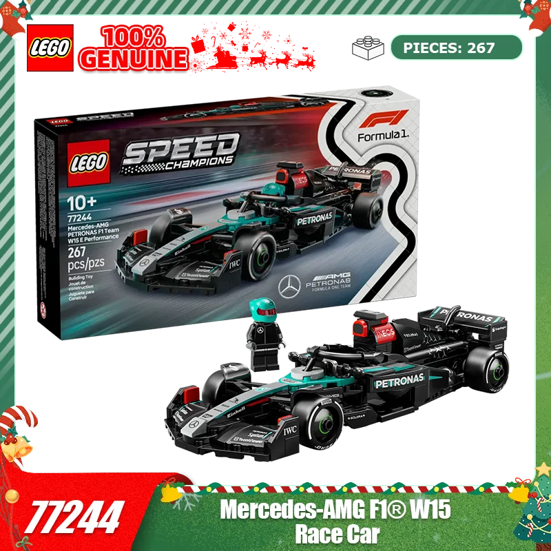 

Lego Christmas Celebration 77244 Mercedes AMG F1 W15 Racing Children's Toys Christmas Gift