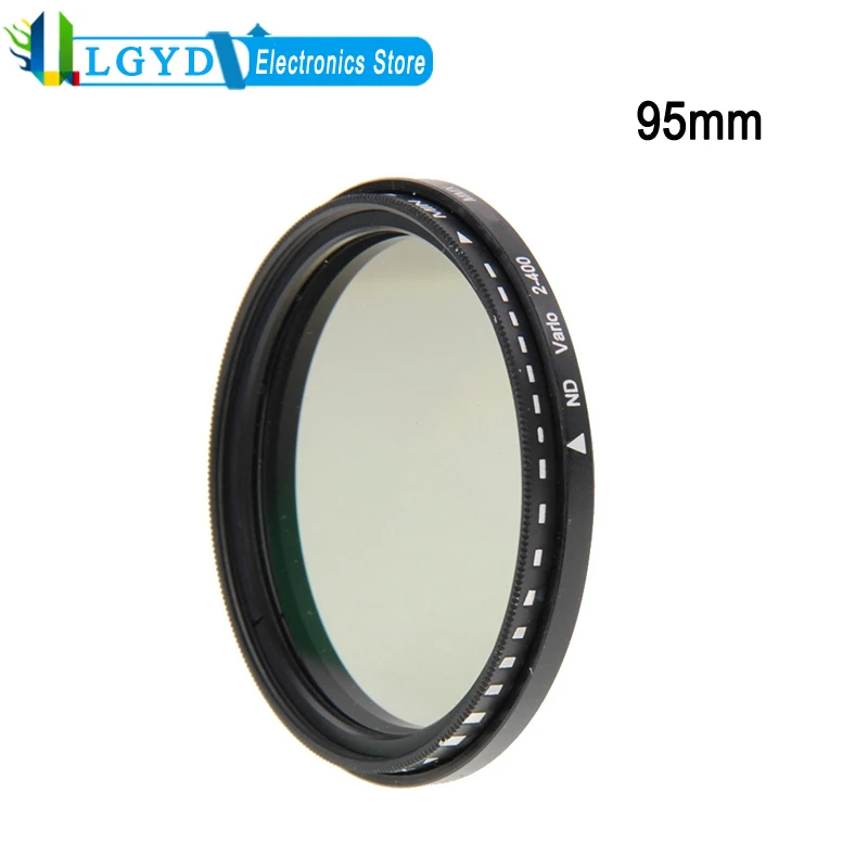 95mm ND Filter For Canon / Sony SLR Camera ND Fader Neutral Density Adjustable Variable Filter, ND2 to ND400 Filter