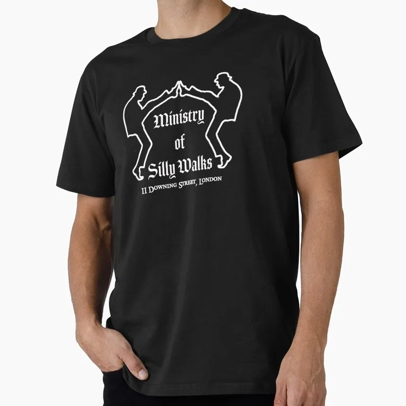 Ministry of Silly Walks Funny Monty Python Gift T-shirt Short Sleeve Tee British Comedy Graphic clothes US size Tops S-6XL