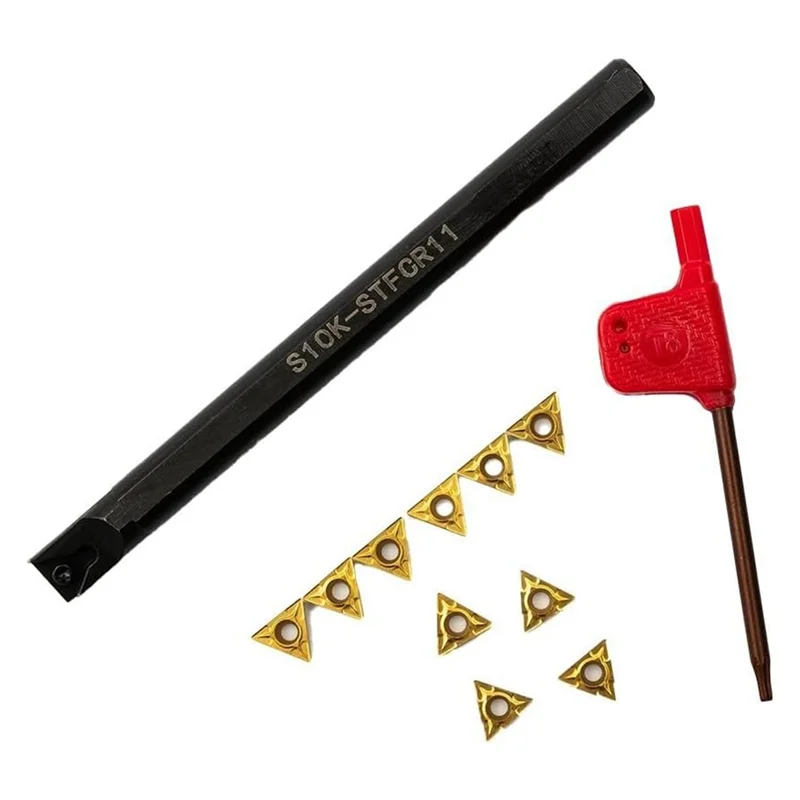 

PHFU-S10K STFCR11 Lathe Boring Bar With 10PCS TCMT110204 Inserts