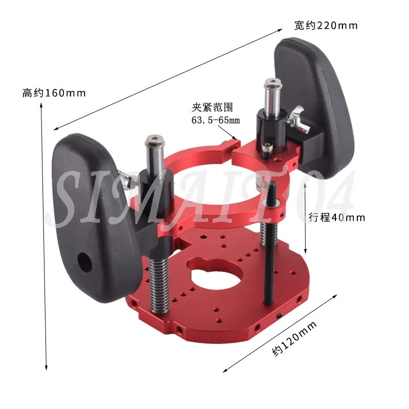 Woodworking Gong Machine Trimming Inverted Lifting Worktable Clamping Base Pressing down Inverting Tabletop for Precision Cuttin