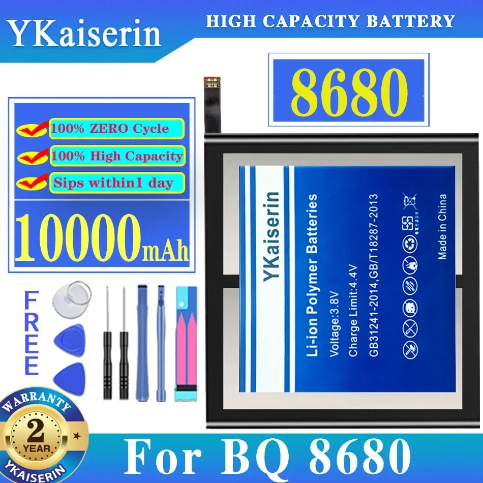 

New Arrival YKaiserin 10000mAh Replacement Battery for BQ Battery 8680 Tablet PC + Track Code