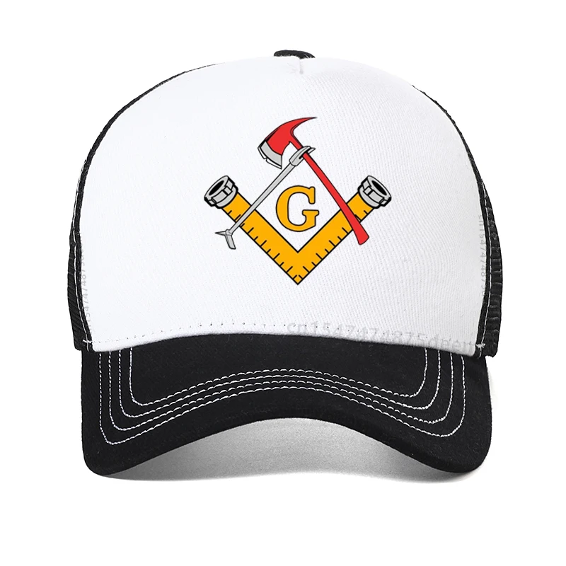 Gorra de béisbol masónica para hombre y mujer, gorro ajustable de bombero, rescate de incendios, sombrero de papá, masonería al aire libre