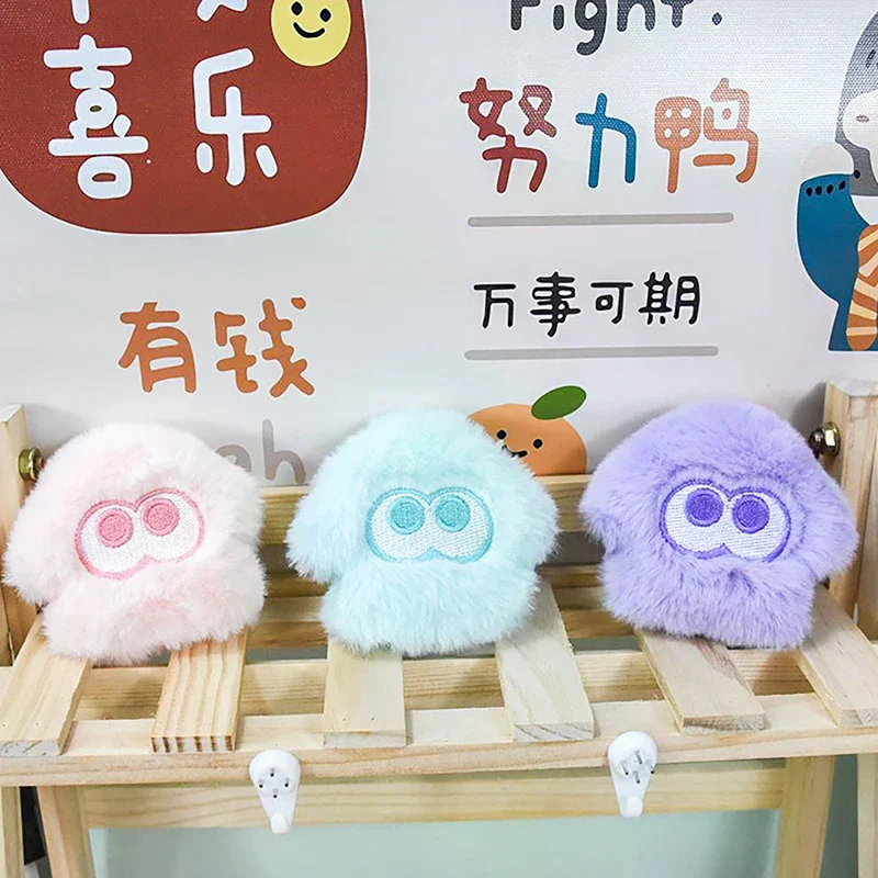 พวงกุญแจตุ๊กตาอิงค์ลิงจาก Splatoon สีส้มแดง น่ารัก สไตล์อนิเมะ ของตกแต่งกระเป๋าเป้ ตุ๊กตาผ้าเนื้อนุ่ม ของเล่นการ์ตูน ของขวัญสำหรับเด็ก