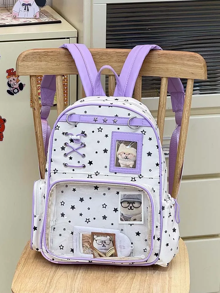 Kawaii Starry Harajuku Pastel Ita Backpack