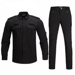 Uniforme militaire trempé pour hommes, vêtements de travail, t-shirt militaire RapDuty, ensemble 2 pièces, pantalon de travail