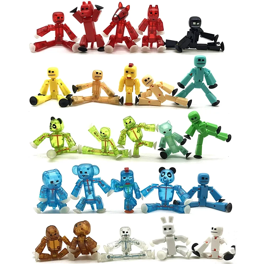 Sucker Robot Game Action Figure Role Play Sticky Robot Doll Toy Kids Gifts Clear Animal Loose Pick Yours No Box