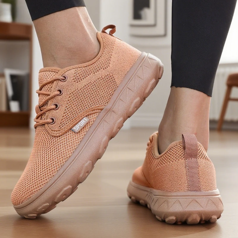 

Женские туфли с широким носком, дышащая сетка, амортизирующие легкие удобные кроссовки, марафонские кроссовки, минималистичные туфли на большую ногу