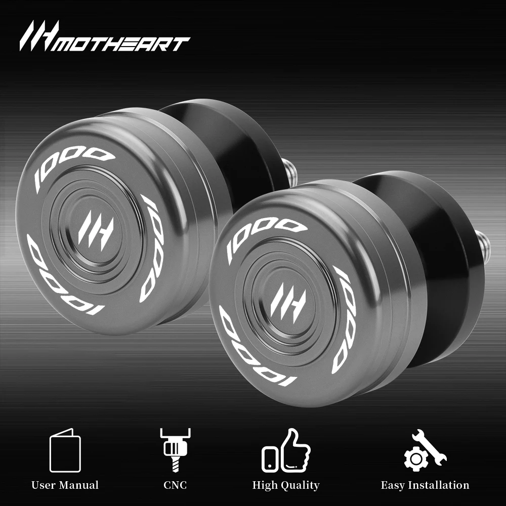 M8 CNC Swingarm Spools Slider Stand Screws Black Motorcycle Accessories For S1000RR 2008-2025 M1000RR 2021-2026 S1000R 2014-2025