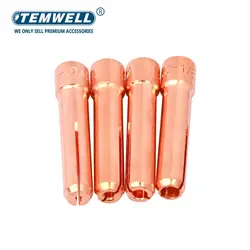 10PCS Collet 10N22 10N23 10N24 10N25 /1.0mm /1.6mm /2.4mm /3.2mm fit TIG Welding Torch SR/WP-17 WP-18 WP-26  Welding To