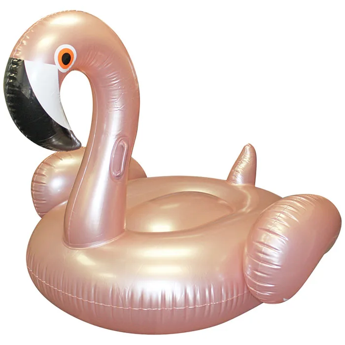 In Stock  Inflatable Rose Golden Flamingo Pool Float Toys