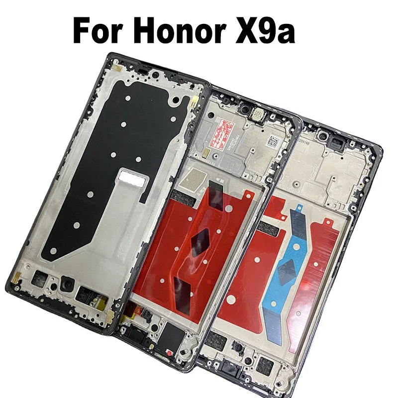 For Huawei Honor X9a Middle Frame Front Bezel Housing Lcd Supporting Holder Rear Plate Chassis Replacement