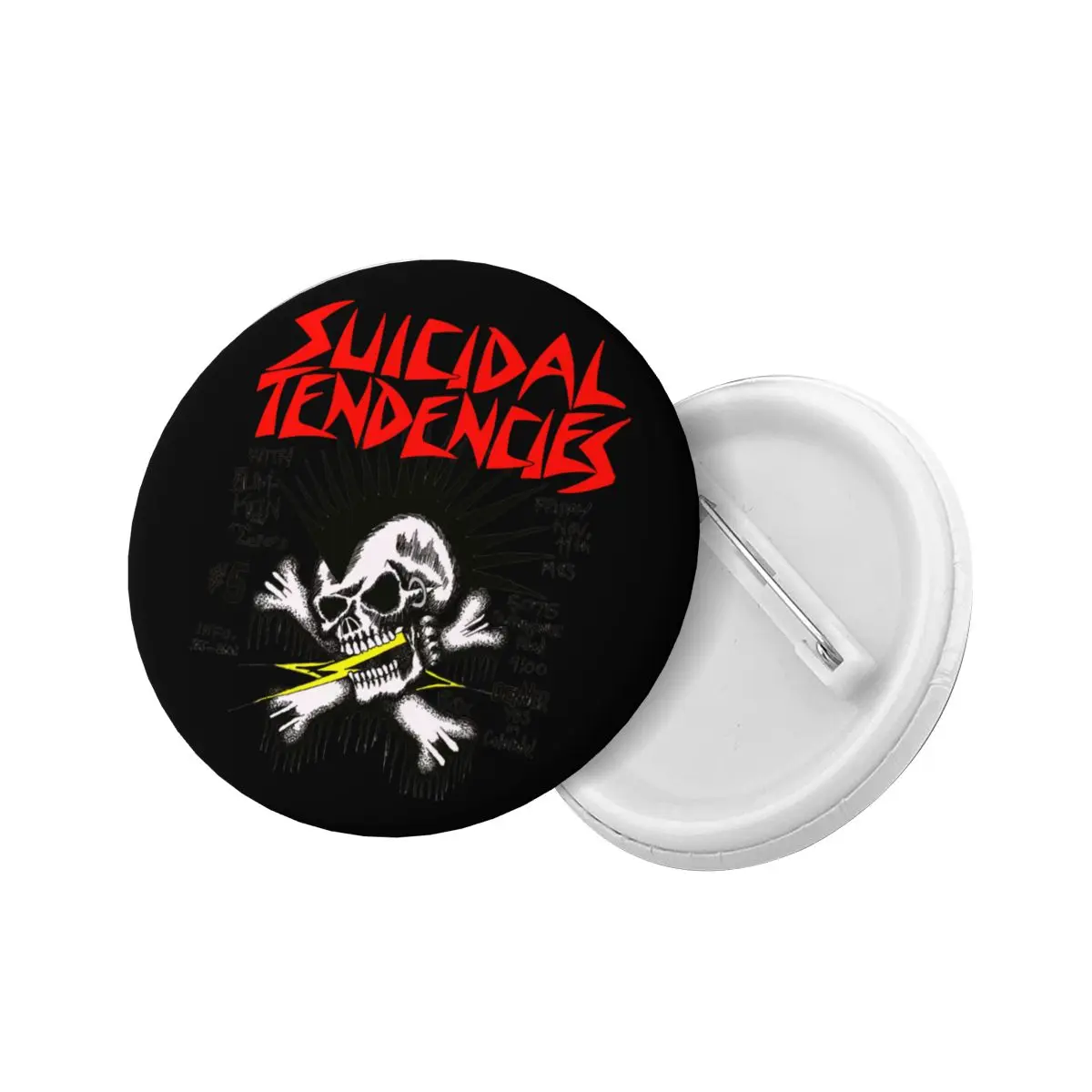 Suicidals Tendencies Black Metal Street Style Pins Badges Clothes Pinback Buttons Brooches Lovers Gift