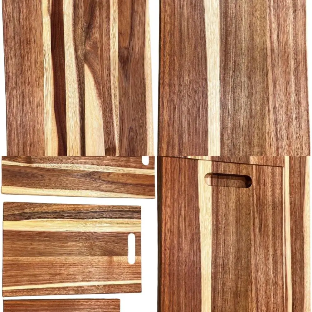 

Экологически чистый набор разделочных досок из дерева акации, состоящий из 3 предметов — прочный и безопасный на нож кухонные инструменты