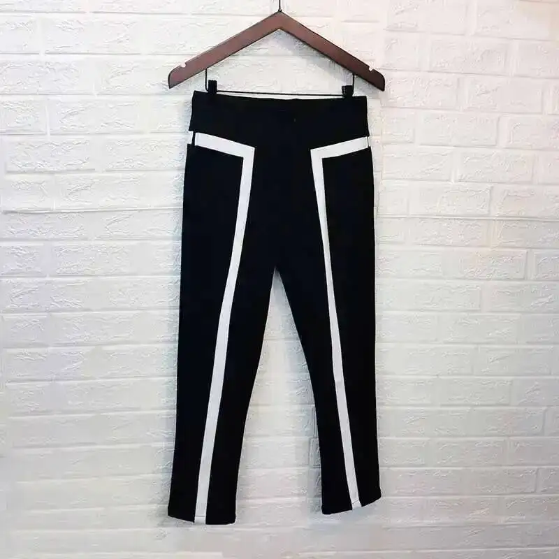 Men Trousers Casual Suit Pants Self-cultivation Pants Club Performance Stage Trousers Pantalon De Vestir Hombre Pantalon Costume