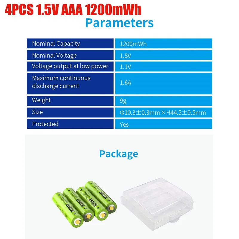 Ładowarka XTAR LC4 LC8 kompatybilna z akumulatorem 1.5V AAA ze wskaźnikiem 1200mWh akumulator litowo-jonowy Rechargebale