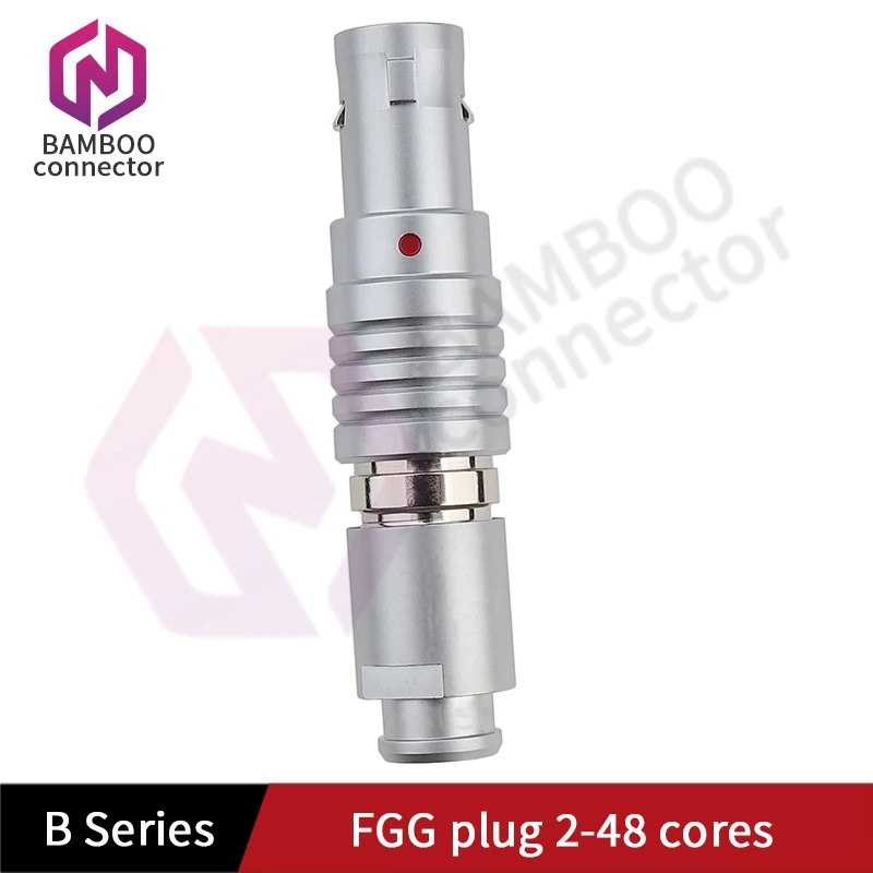 FGG.00B FGG.0B موصل ذاتي القفل يعمل بالدفع والسحب 305 306 307 2-48 موصل أساسي كابل المنظار قابس دائري معدني قابس مصغر #2