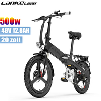 Lankeleisi G660 20'' Adult Electric City Bike, 500W Motor, 12.8AH Battery, 7 Speeds, Hydraulic Brakes.