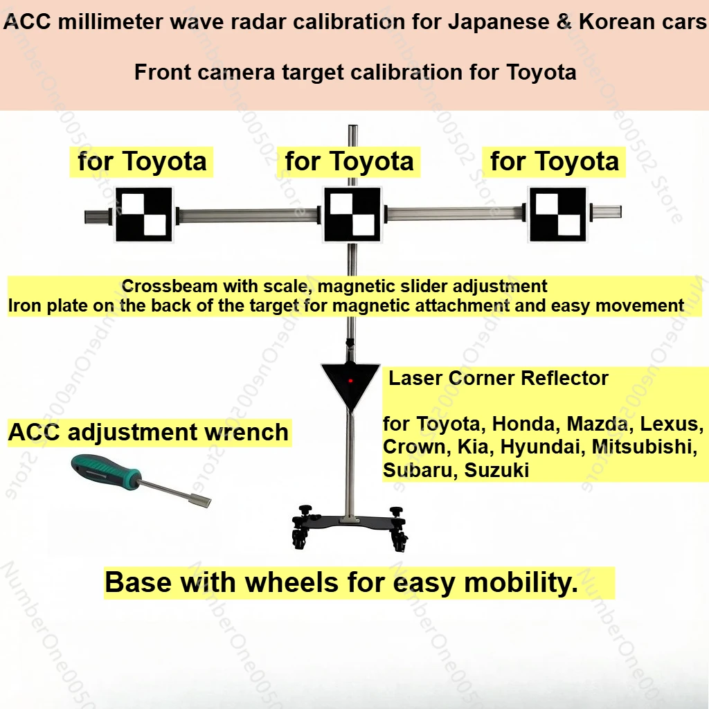 ADAS Calibration Tool with ACC mmWave Radar for Honda,Mitsubishi,Subaru,Suzuki,K