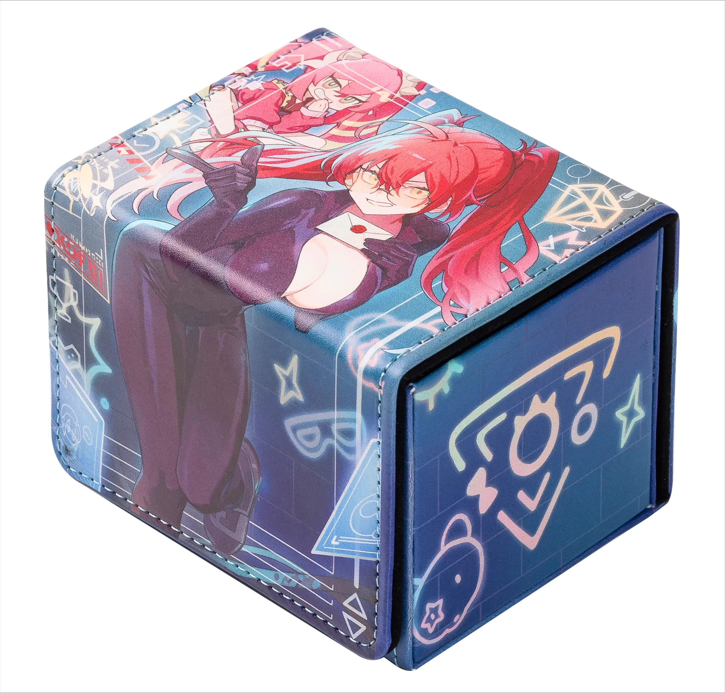 

Yugioh Evil★Twin Ki-sikil Present Deck Box Yu-Gi-Oh! TCG OCG PTCG Trading Cards Pu Leather Storage Box 100+