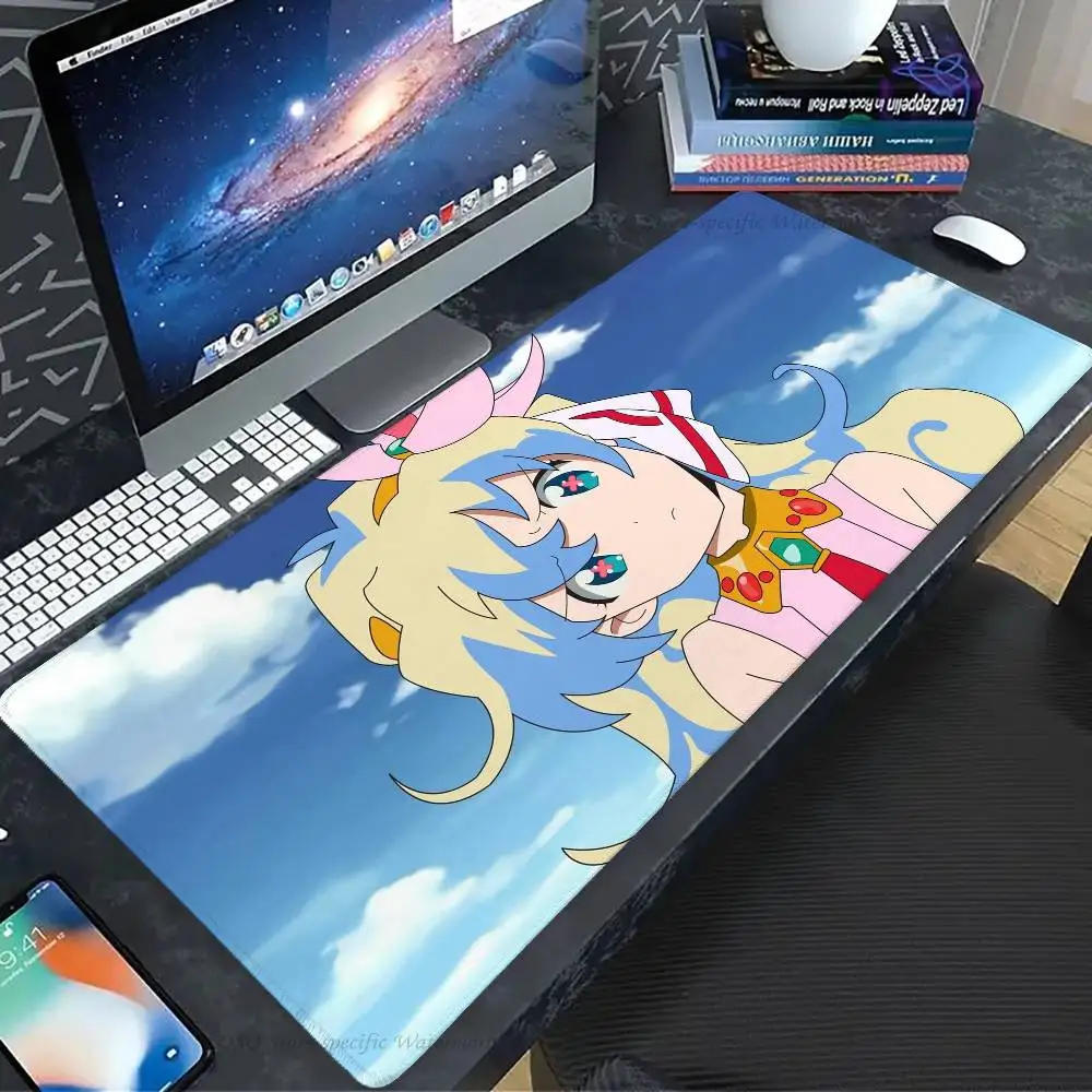 Gurren Lagann Anime Nia Mousepad Non-slip Suitable For Office Computers Laptops E-sports Game Desk Mats XXL Keyboard